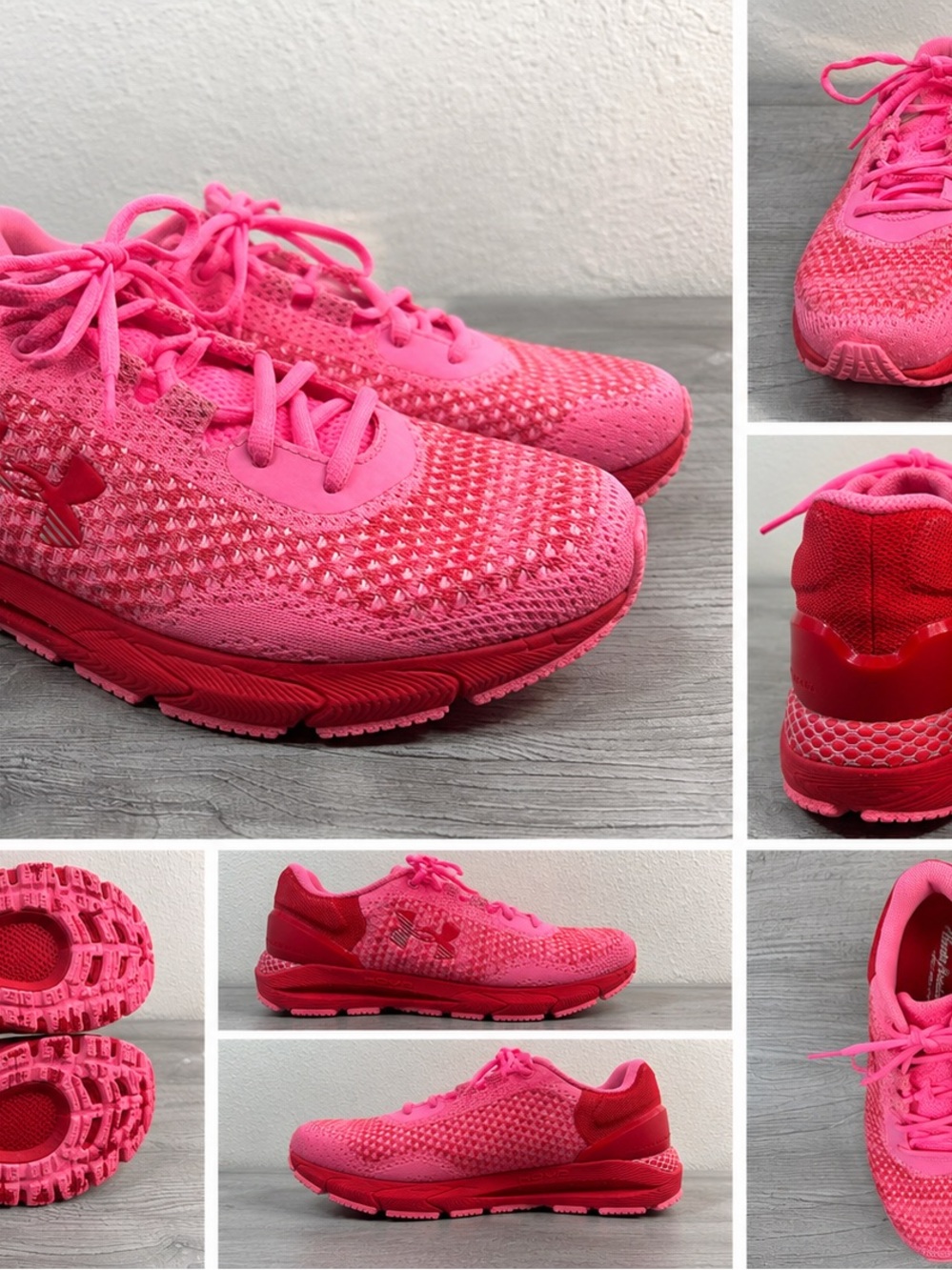 Under Armour HOVR Infinite Pink Running Shoes Women’s Athletic Sneakers size 8.5
